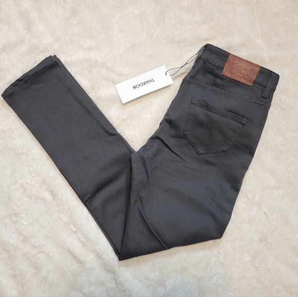 Thakoon Slate Gray Classic Cropped Jean - Picture 4 of 5